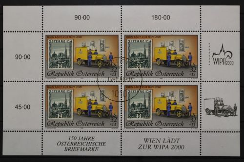 Österreich, MiNr. 2270 I Kleinbogen, gestempelt