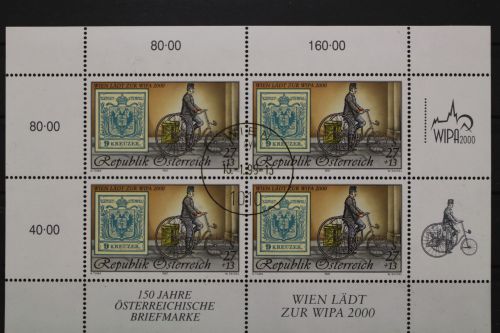 Österreich, MiNr. 2222 I Kleinbogen, gestempelt