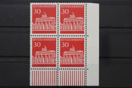 Deutschland, MiNr. 508 v, Viererblock, Ecke re. unten, postfrisch