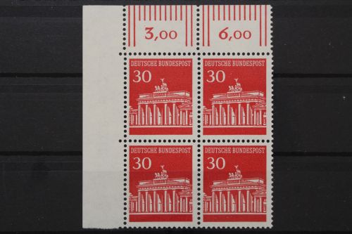 Deutschland, MiNr. 508 v, Viererblock, Ecke li. oben, postfrisch