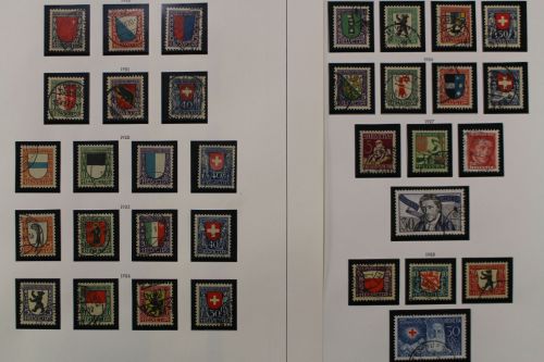 Schweiz Pro Juventute 1913-1958, gestempelte Sammlung