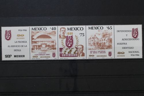 Mexiko, MiNr. 1977-1979 Fünferstreifen, postfrisch