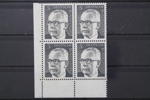 Deutschland, MiNr. 635 Viererblock, Ecke links unten, postfrisch
