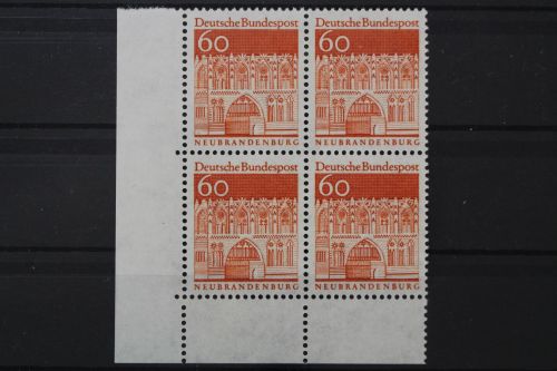 Deutschland, MiNr. 496 Viererblock, Ecke links unten, postfrisch