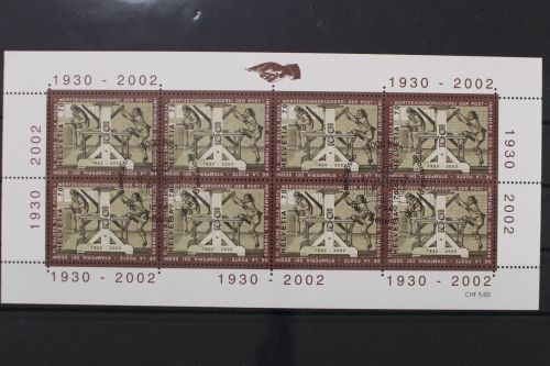 Schweiz, MiNr. 1807 Kleinbogen, ESST