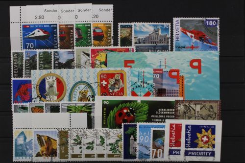 Schweiz, MiNr. 1778-1819, Jahrgang 2002, gestempelt