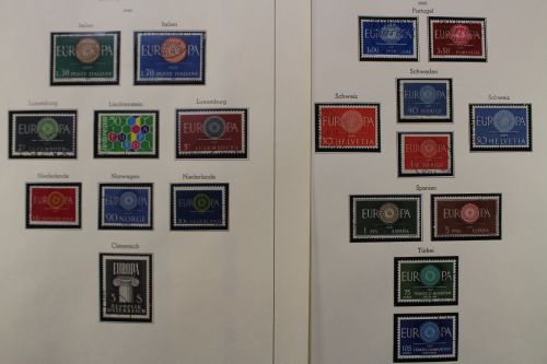 Europa Union (CEPT) 1956-1972, gestempelte Sammlung