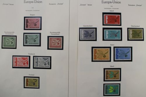 Europa Union (CEPT) 1965-1979, postfrische Sammlung