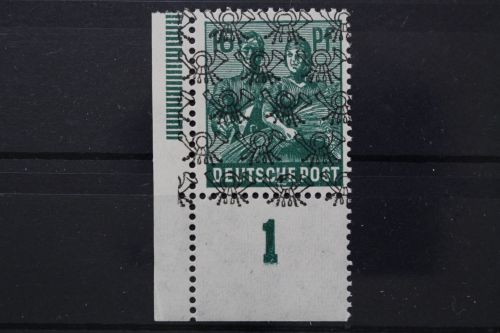 Bizone, MiNr. 42 II, Ecke links unten, postfrisch