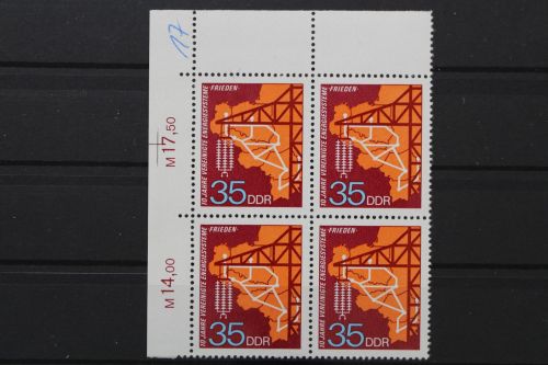 DDR, MiNr. 1871, Viererblock, Ecke links oben, postfrisch