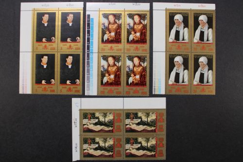 DDR, MiNr. 1769-1772, Viererblöcke, Ecken links oben, postfrisch