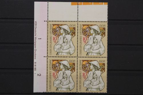 DDR, MiNr. 1699, Viererblock, Ecke links oben, DV I, postfrisch