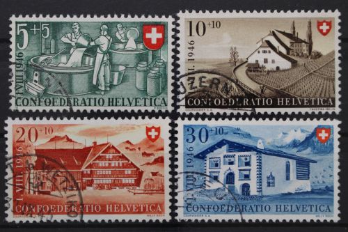 Schweiz, MiNr. 471-474, gestempelt