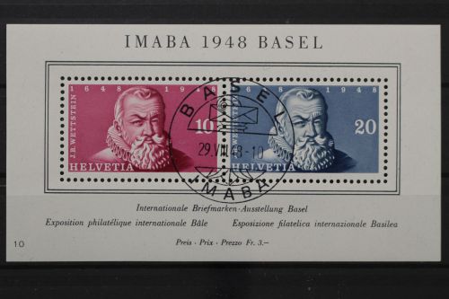 Schweiz, MiNr. Block 13 (Nr.10), gestempelt