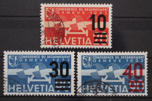 Schweiz, MiNr. 291-293, gestempelt