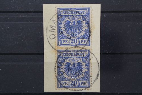 Deutsch-Südwestafrika, MiNr. VS 48, senkrechtes Paar, Briefstück