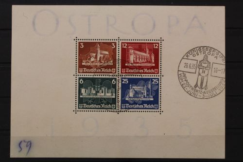 Deutsches Reich, MiNr. Block 3, SST Königsberg, gestempelt