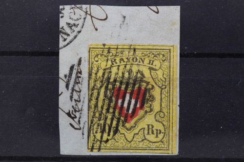 Schweiz, MiNr. 8 II a, Briefstück