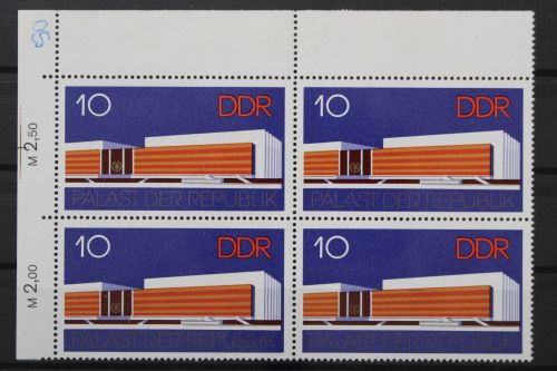 DDR, MiNr. 2121, Viererblock, Ecke links oben, postfrisch
