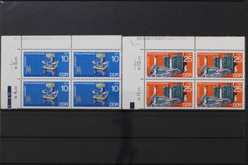 DDR, MiNr. 2023-2024, Viererblöcke, Ecken links oben, postfrisch