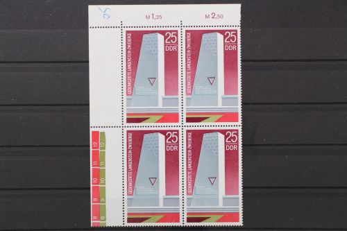 DDR, MiNr. 1878, Viererblock, Ecke links oben, postfrisch