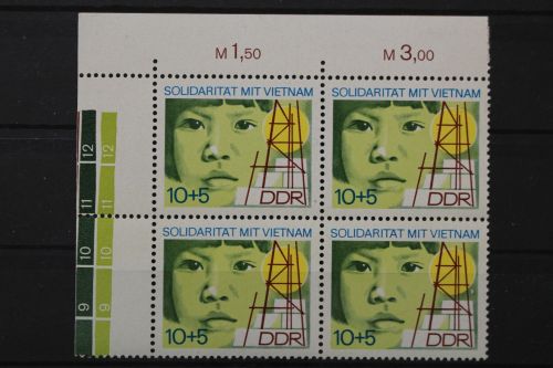 DDR, MiNr. 1886, Viererblock, Ecke links oben, postfrisch