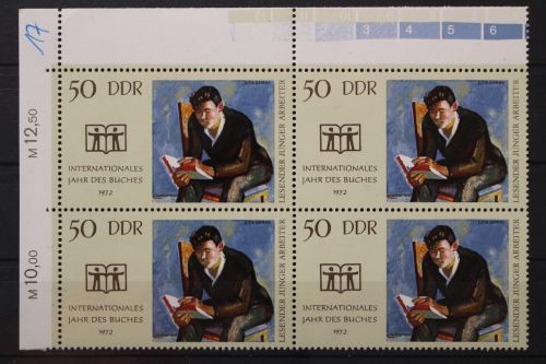 DDR, MiNr. 1781, Viererblock, Ecke links oben, postfrisch
