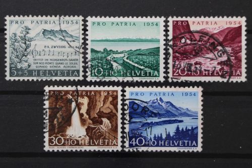 Schweiz, MiNr. 597-601, gestempelt