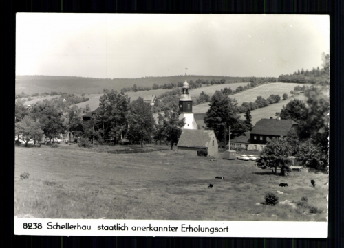 Schellerhau, OT von Altenberg, Ortsansicht mit Kirche