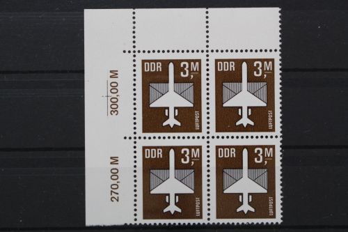DDR, MiNr. 2868, Viererblock, Ecke links oben, postfrisch