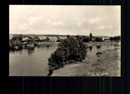 Alt-Schädow, OT v. Märkische Heide, Blick über die Spree zum Ort