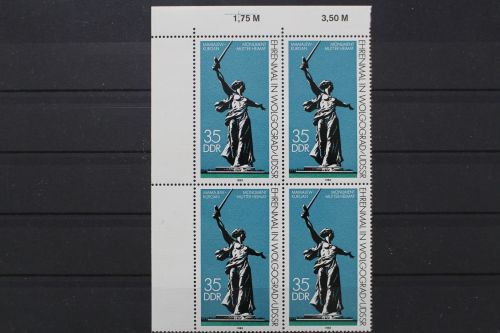 DDR, MiNr. 2830, Viererblock, Ecke links oben, postfrisch