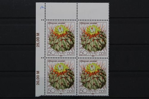DDR, MiNr. 2807, Viererblock, Ecke links oben, postfrisch