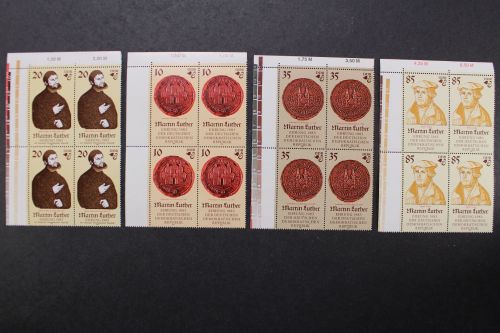 DDR, MiNr. 2754-2757, Viererblock, Ecke links oben, postfrisch