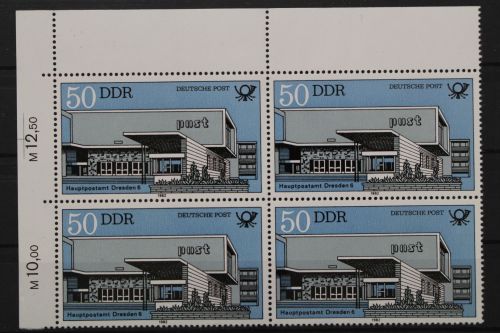 DDR, MiNr. 2676, Viererblock, Ecke links oben, postfrisch