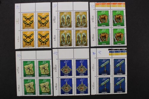DDR, MiNr. 2370-2375, Viererblock, Ecke links oben, postfrisch