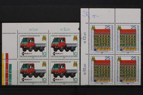 DDR, MiNr. 2353-2354, Viererblock, Ecke links oben, postfrisch