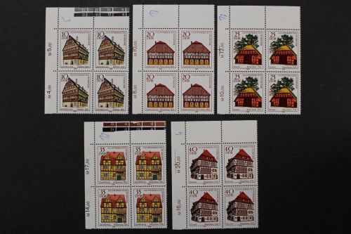 DDR, MiNr. 2294-2298, Viererblock, Ecke links oben, postfrisch