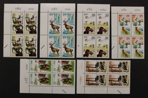 DDR, MiNr. 2270-2275, Viererblock, Ecke links oben, postfrisch