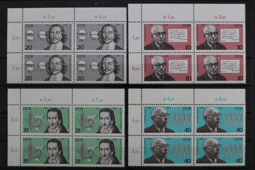 DDR, MiNr. 2199-2202, Viererblock, Ecke links oben, postfrisch