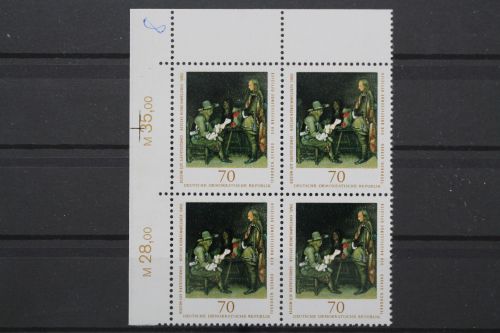DDR, MiNr. 2198, Viererblock, Ecke links oben, postfrisch