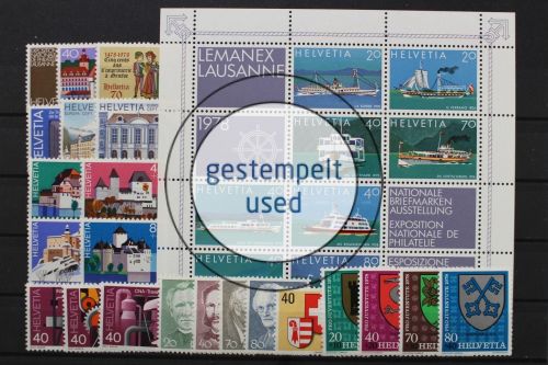 Schweiz, MiNr. 1116-1145, Jahrgang 1978, gestempelt