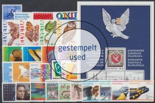Schweiz, MiNr. 1540-1570, Jahrgang 1995, gestempelt