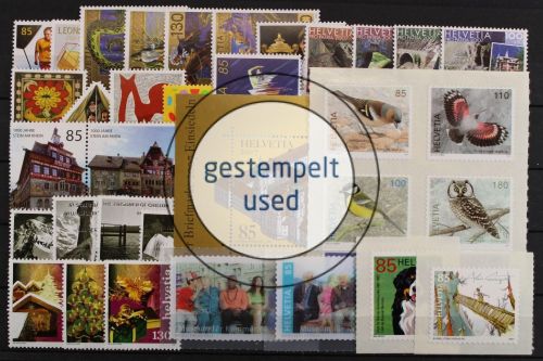 Schweiz, MiNr. 1994-2042, Jahrgang 2007, gestempelt