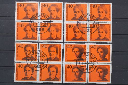 Deutschland (BRD), MiNr. 791-794 Viererblöcke, EST
