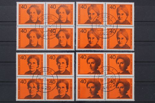 Deutschland (BRD), MiNr. 791-794, Viererblöcke, EST