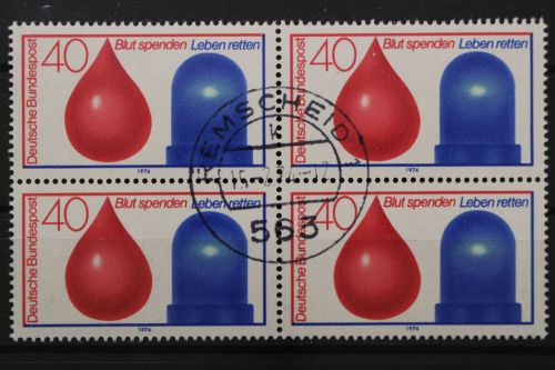 Deutschland (BRD), MiNr. 797 Viererblock, EST