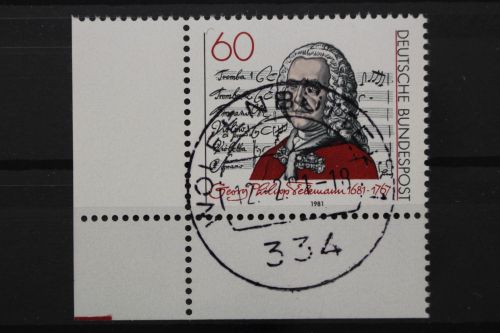 Deutschland (BRD), MiNr. 1085, Ecke links unten, EST