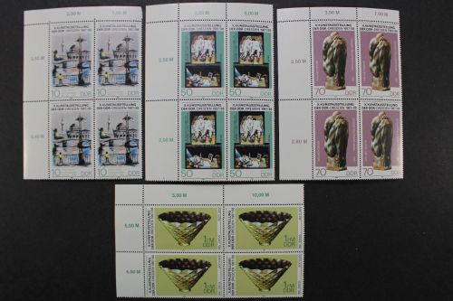 DDR, MiNr. 3124-3127, Viererblock, Ecke links oben, postfrisch