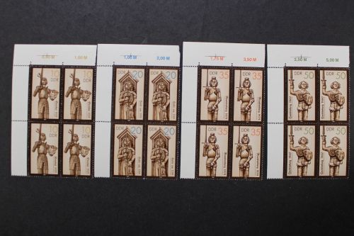 DDR, MiNr. 3063-3066, Viererblock, Ecke links oben, postfrisch